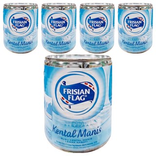 FRISIAN FLAG 原味煉乳, 370g, 5罐
