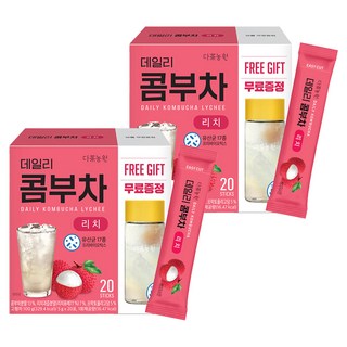 TEA GARDEN 每日康普茶隨身包 荔枝口味, 5g, 20條, 2盒