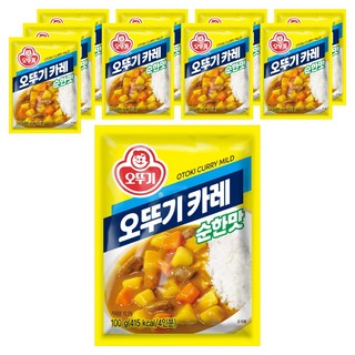 오뚜기 카레 순한맛, 100g, 10개