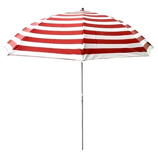 Vinson mASSIF 條紋遮陽傘, 紅色