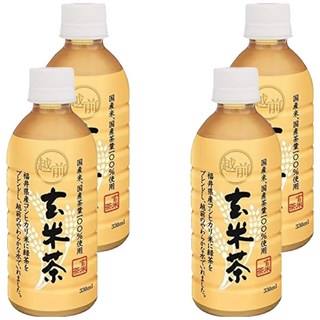 HIPEACE 越前玄米茶 無糖, 330ml, 4個