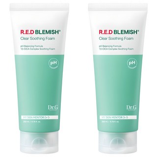 Dr.G 弱酸性舒緩泡沫潔面乳, 200ml, 2條