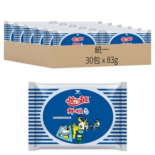 統一 統一麵 鮮蝦風味 83g, 30包