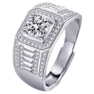 CF Diamond 男戒 莫桑鑽, D0112 伯爵, 1克拉