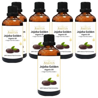 ANDZEN 安得仁 祕魯初榨荷荷芭油 按摩油/保濕油/基礎油/基底油 玻璃瓶裝, 6個, 100ml