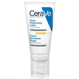 CeraVe 適樂膚 台灣公司貨 全效清爽修護防曬乳 SPF50, 52ml, 1條