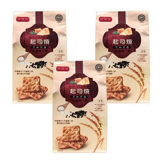 膳體家 起司燒生機手作餅 黑椒岩鹽 不含防腐劑 無添加氨粉 無人工色素香料, 250g, 3包