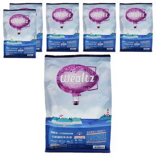 Wealtz 維爾滋 全齡貓食譜 天然無穀寵物糧 適合2個月以上愛貓 高肉類蛋白 低GI, 300g, 6包, 鮭魚