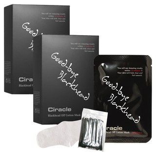 Ciracle 去黑頭妙鼻貼 附擠粉刺棉棒, 20片, 2組