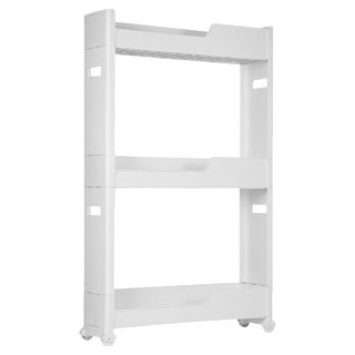 comet 移動式三層置物架, 白色