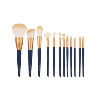 AMORTALS 爾木萄 專業彩妝刷 細密蓬鬆刷毛 觸感輕柔上粉均勻, 12支, 1組