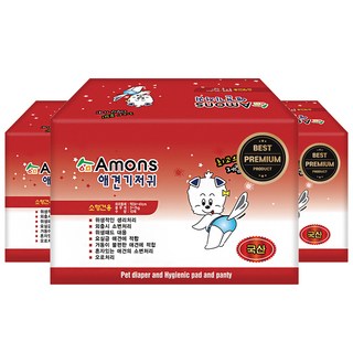 Amons 頂級母犬用尿布, 小型, 3個, 10入