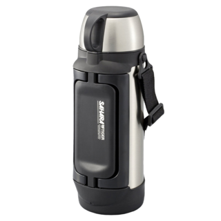 TIGER 虎牌 背帶式大容量保溫瓶，1.65L，7cm廣口，耐刮防撞, 不鏽鋼色, 1個