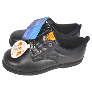 Hanama 悍馬 真皮橡膠鞋底 H-5186 牛皮鞋面 CNS認證, 安全鞋 黑色, 30.5cm