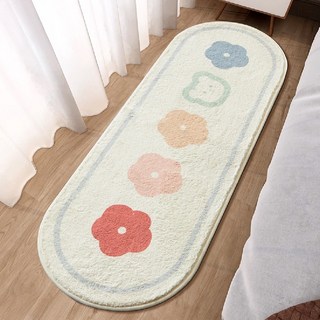 Arbor Home 喬木居家 花朵熊 仿羊絨地毯, 40 x 120cm