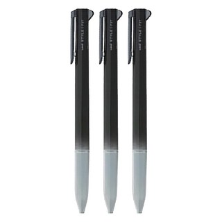 Uni 三菱 三色筆筆管 UE3H-208, 黑色, 3支