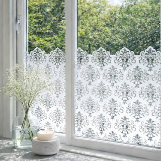 LANO 歐式窗戶貼紙 無膠靜電隱私保護膜, 白色