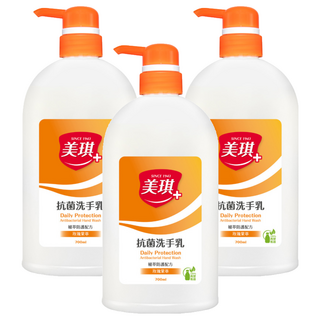 美琪 抗菌洗手乳 玫瑰果萃, 700ml, 3瓶