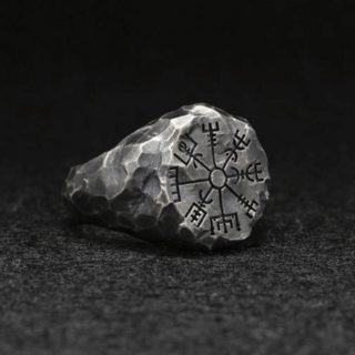 Stone Jewelry 男士 925 鍍金 羅盤 開口 時尚 戒指
