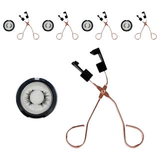 llUDA 磁吸假睫毛 3D 量子軟磁+仿真睫毛 免膠水可重複使用, 小鹿款, 5組