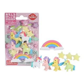 Iwako 造型橡皮擦 Set, 可愛獨角獸造型, 獨角獸&飛馬, 1組