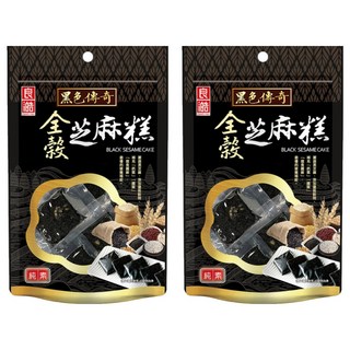 良澔 全穀黑芝麻糕 純素, 155g, 2袋