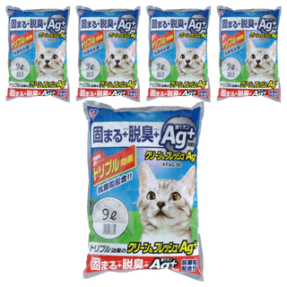 IRIS OHYAMA 愛麗思歐雅瑪 抗菌貓砂, 9L, 5包