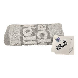 Jack Wolfskin 飛狼 竹炭毛巾 95%純棉+ 5%聚酯纖維(含竹炭) ±3% 尺寸:13"X30"±5%, 緹花 灰色, 1條