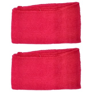 日本貝印浴洗巾 041LA0506 100 x 30cm 紅色 2條