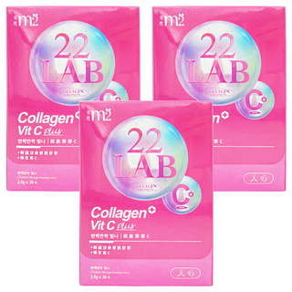 m2 美度 輕次方 22LAB 超能膠原C粉 2.5g x 30包, 3盒