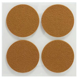 ALLDAY LAB 防噪音毛氈保護貼 圓形 棕色, 1個