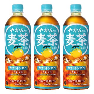 爽健美茶 本格麥香麥茶, 650ml, 3個
