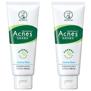 MENTHOLATUM 曼秀雷敦 Acnes 抗痘洗面乳，深層清潔，含水楊酸, 100g, 2條
