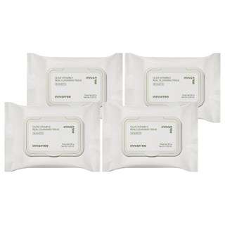 INNISFREE 台灣公司貨 橄欖維他命E卸妝棉, 30張, 4包