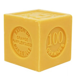 Theophile Berthon 方塊馬賽皂 橙柚香 強效清潔力, 100g, 1個