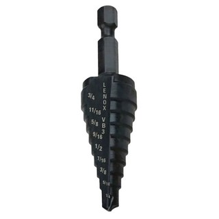 LENOX 狼牌 階梯鑽 3/16/-1/2 6孔徑數 le30884vb4, 1支