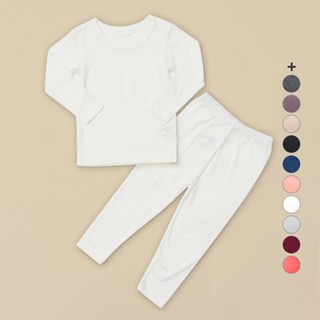 유니프랜드 아동용 히트 바이로프트 웜 9부 발열 실내복 상하세트