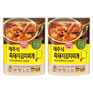 오뚜기 제주식 흑돼지 김치찌개, 450g, 2개