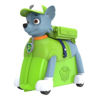 哈樂維 汪汪隊騎乘旅行箱 配有專屬可拆背包 具有收納功能, 路馬 綠色 + 灰色, 1個