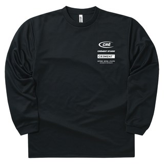 CR3MENT 男女通用 運動經典涼感快乾長袖T恤 CRE1999ATLR, 黑色