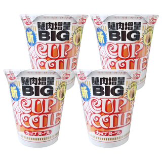 NISSIN 日清 CUP NOODLE 合味道 謎肉增量大杯麵 醬油風味 103g, 4入