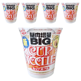 NISSIN 日清 CUP NOODLE 合味道 謎肉增量大杯麵 醬油風味 103g, 5入