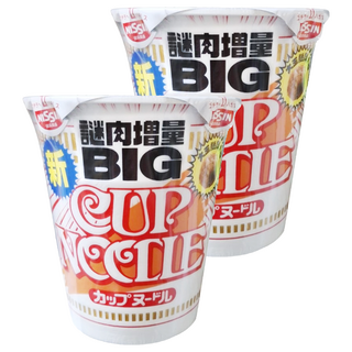 NISSIN 日清 CUP NOODLE 合味道 謎肉增量大杯麵 醬油風味 103g, 2入