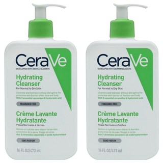 CeraVe 適樂膚 輕柔保濕潔膚露, 473ml, 2瓶