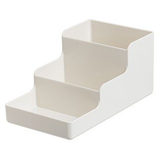 時代良品 階梯筆筒，多層分類收納，防滑穩固，辦公室桌面文具收納好幫手, 單一顏色, 1個