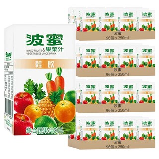 波蜜 輕飲果菜汁, 250ml, 96個