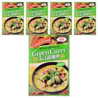 QUA-QUALITY 葵果 綠咖哩調理包 (泰式料理、方便即食), 5包, 60g