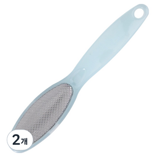 Bluecozy 纖薄不鏽鋼足部去角質器 藍色, 2個, 1入, 60g