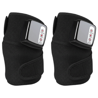 Smart bearing 智慧魔力 升級款熱敷墊按摩器磁力透氣綁帶 2入組, 黑色