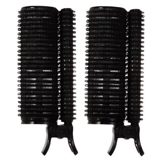 LOUIS BON 雙捲髮根夾, 黑色, 2個